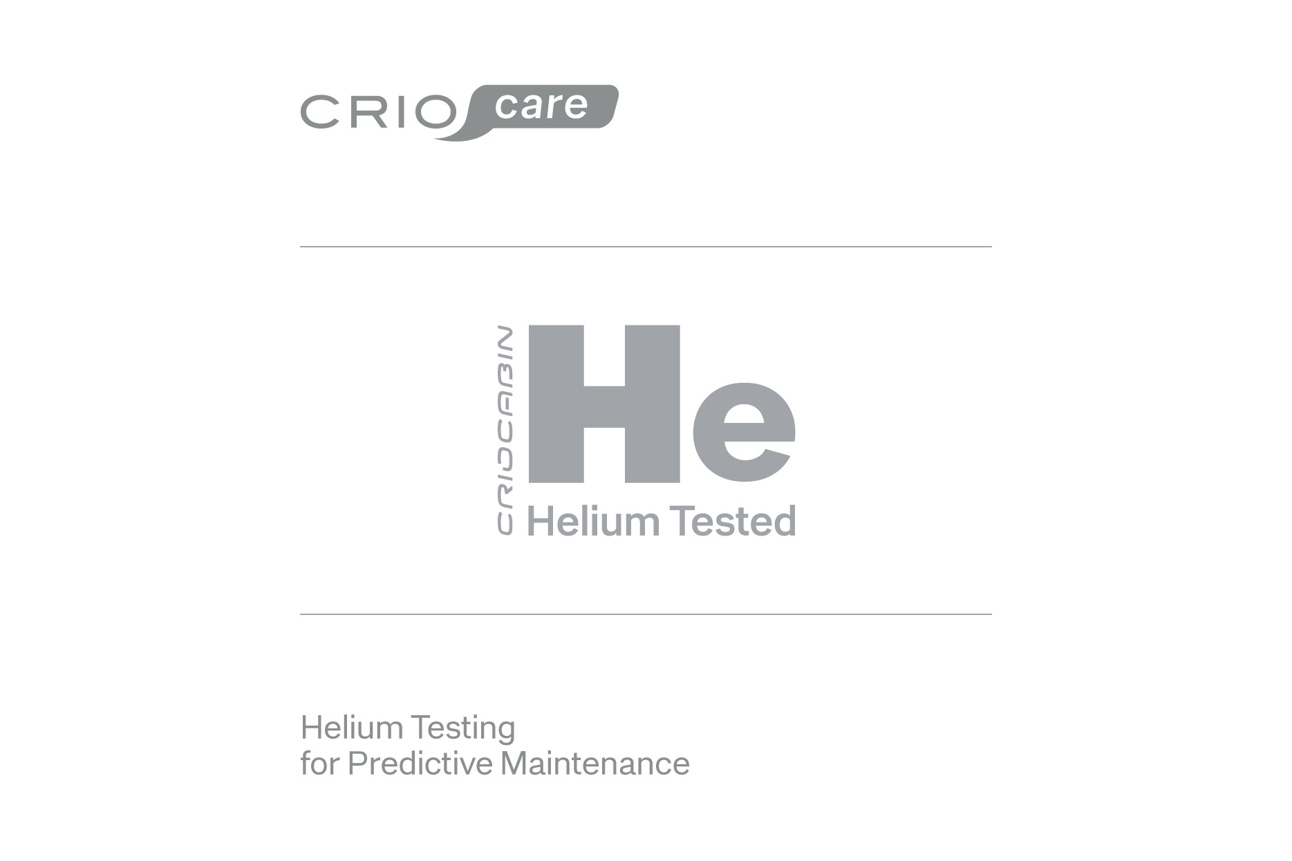 Criocabin Helium Test for Predictive Maintenance